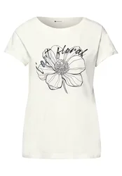 Flower artwork shirt female