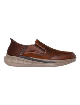 Slip-on marroni in pelle con Memory Foam Slade Cooper 42