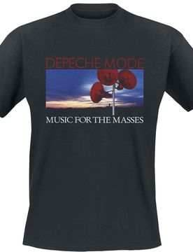 T-Shirt - Music for the masses - S bis 4XL - für Männer - Größe S - schwarz - Lizenziertes Merchandise! - Männer - male