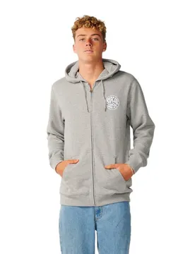 Felpa Con Zip Streamline Grey Marle L