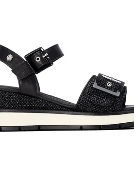 Sandali Con Zeppa 163217 Black EU 36