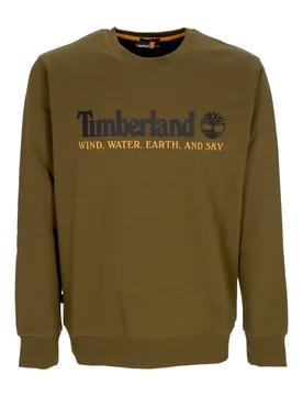Felpa Girocollo Uomo Wwes Crewneck Bb Dark Olive - Timberland - FashionsVida
