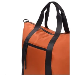 Bolso de mano puffy color caldera