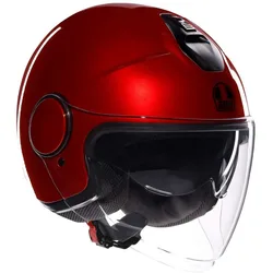 Casco Moto Jet ETERES MONO CORSA Rosso taglia XS