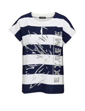 T-shirt bleu marine 42 - Doris Streich - FashionsVida
