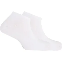 Punto - Pack de 2 pares de calcetines tobilleros de hombre de algodón orgánico lisos