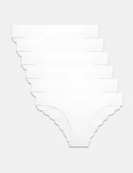 Pk Cotton Rich Printed Brazilian Knickers White female