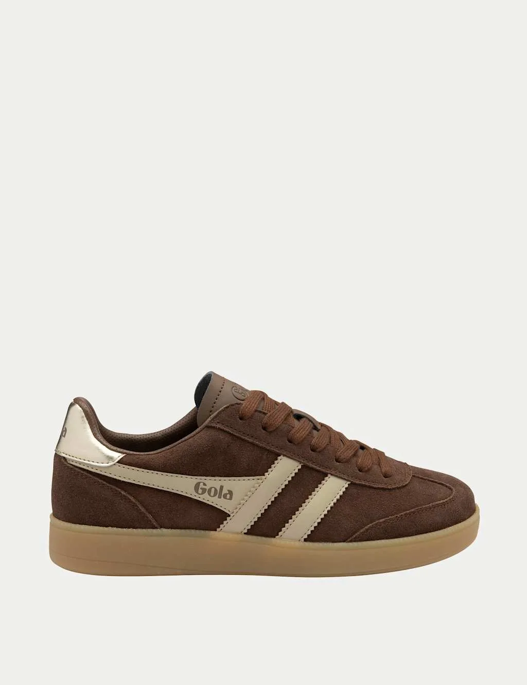 Viper Suede Colour Block Trainers Brown Mix female - Gola - FashionsVida