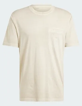 T-shirt Trefoil Essentials + Dye Pocket XL Putty Grey - Adidas - FashionsVida