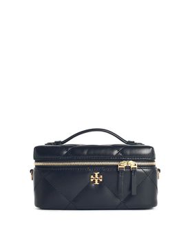 Beauty case in pelle nera Kira