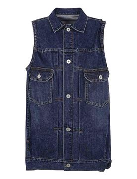 Sacai Gilet di jeans