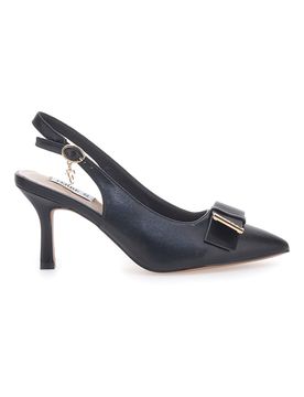 Décolleté Nere Con Cinturino e Tacco F030 37