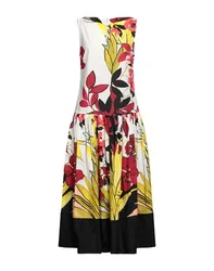 Midi-Kleid Damen Weiß 32 Damen