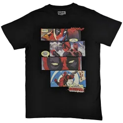 Unisex Deadpool Comic Strip T-Shirt in Black Size: 2XL - Black - Size: 2XL