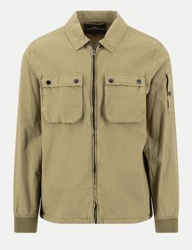 Garmentdye Overshirt Beige L