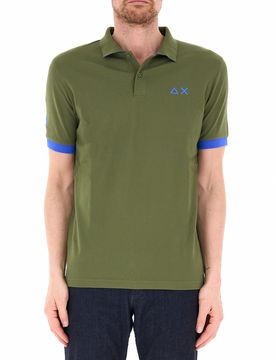 Polo in cotone VERDE MILITARE M