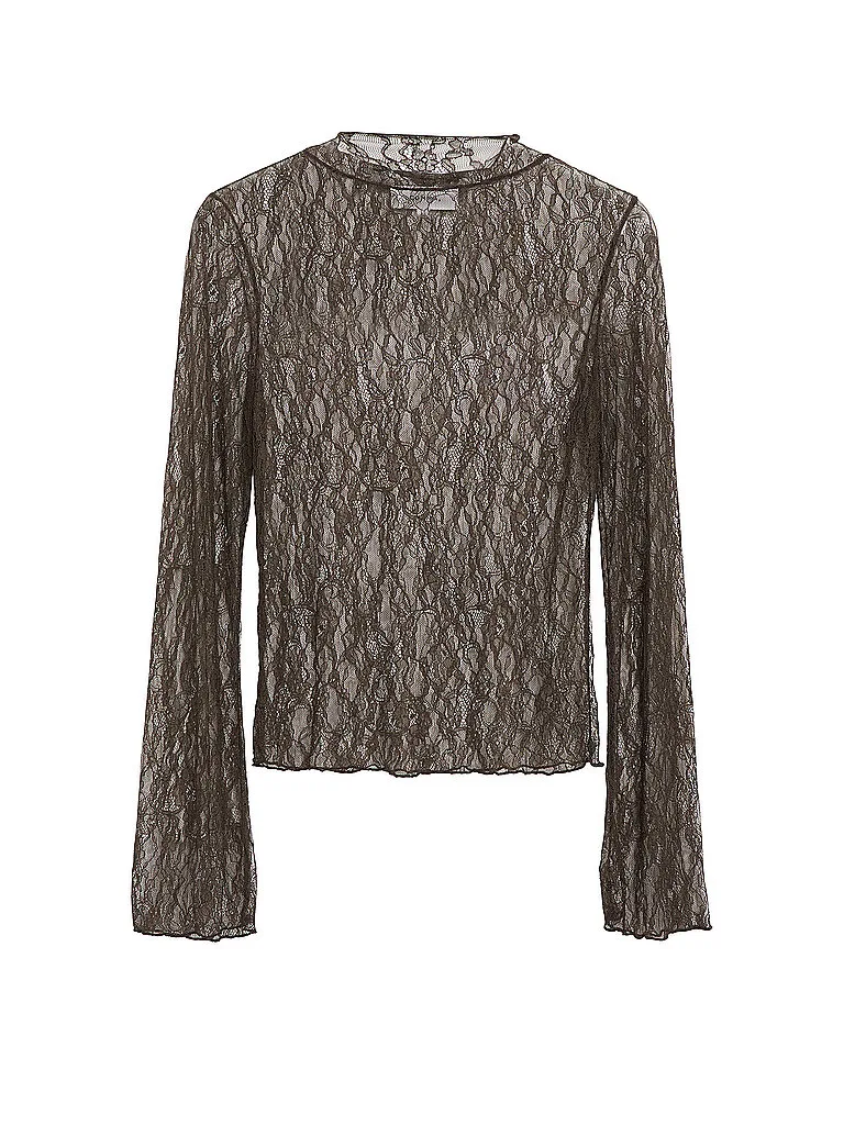 Langarmshirt braun 46 damen - Comma - FashionsVida