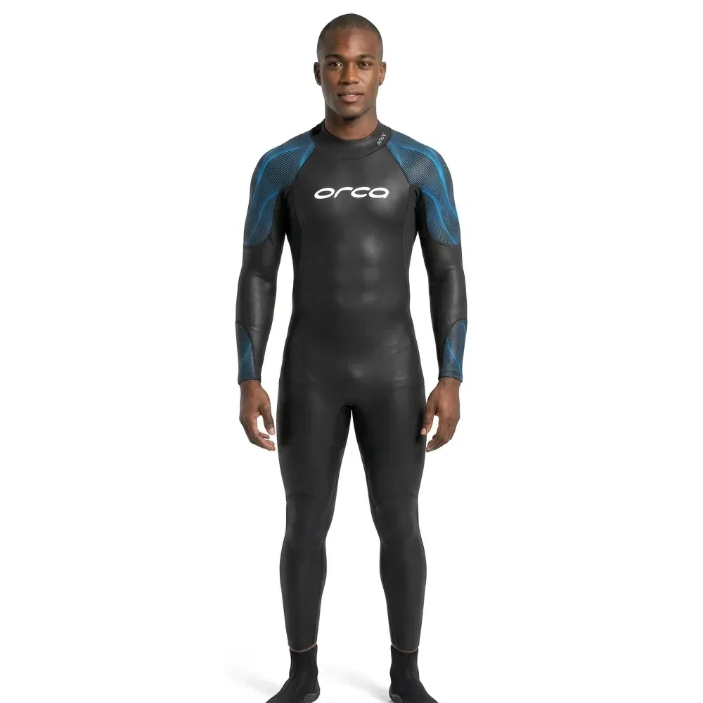 Apex Flex Long Sleeve Neoprene Wetsuit Blue Flex 11 Men - Orca - FashionsVida