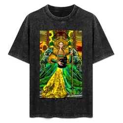 Queen of Wands T-Shirt No Iron Casual Short Sleeve Top