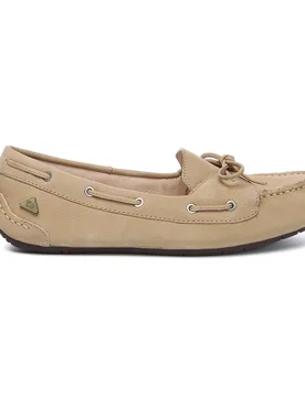 Womens Ever Au Monty Moccasins With Sole - Sand Suede - Size Uk 4 - EverAU Australia - FashionsVida