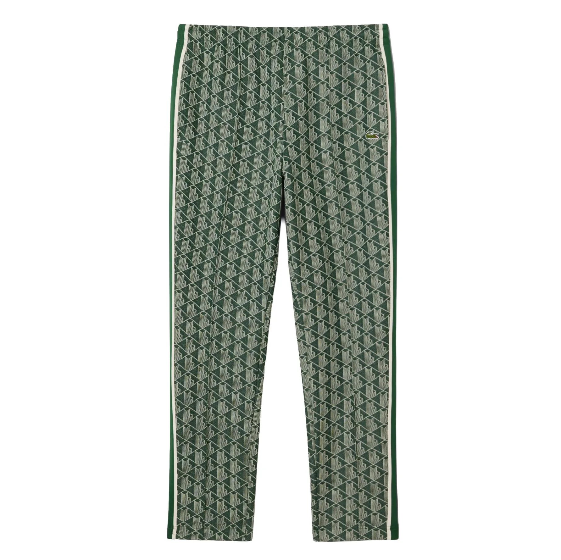 Jaquard Monogram Trackpants Green L Herren - Lacoste - FashionsVida