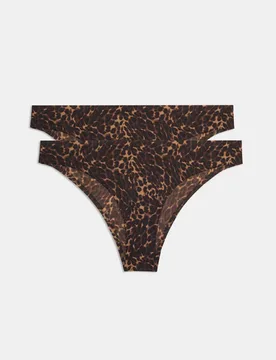 Pack Body Invisibles™ Brazilian Knickers Brown Mix female - Body by M&S - FashionsVida
