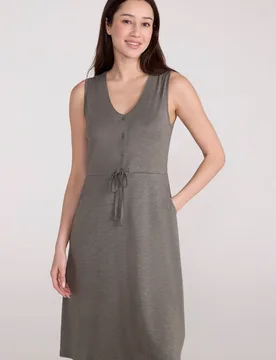 Bahamas Womens Sleeveless Dress - Green - Green - Size: 6 - Mountain Warehouse - FashionsVida