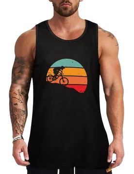 Retro downhill mountain biking Tank Top Simple Graphic Tank Top Minimal Print Sleeveless - Aliexpress - FashionsVida