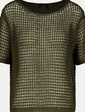 Pullover mit Ajour-Struktur Grün 38