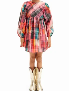 Robe chemise à carreaux RED 13/14 female - Desigual - FashionsVida