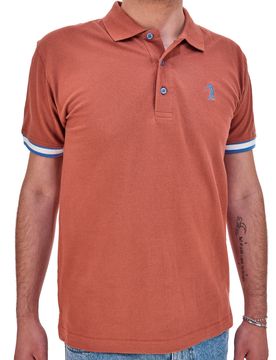 Polo Mezza Manica Marrone Bruciato 1327 S