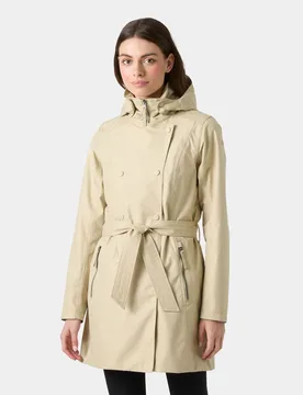 Women's Welsey II Trench Coat Beige M - Hh Khaki Beige - Female - Helly Hansen - FashionsVida