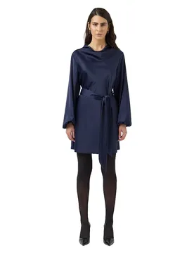 Robe Courte à Manches Longues Thea Evening Blue 42