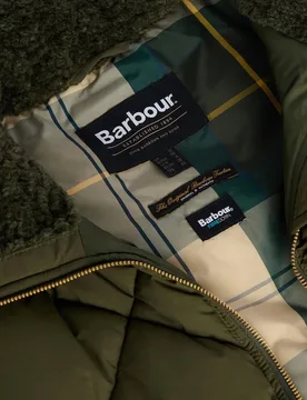 Chaleco de mujer de cuello alto y cierre de cremallera - Barbour - FashionsVida