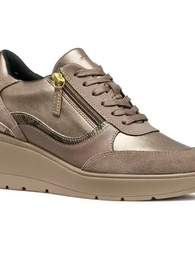 Baskets Sans Lacets Ilde Taupe EU 37 - Geox - FashionsVida