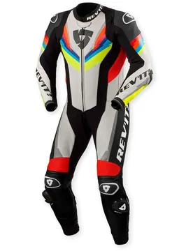 Tuta Moto Intera Quantum 3 Grigio chiaro giallo neon taglia 52 - Rev'it - FashionsVida