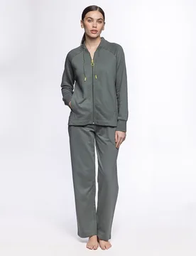 Pantalones homewear de mujer de algodón y modal fleece - Punto Blanco - FashionsVida