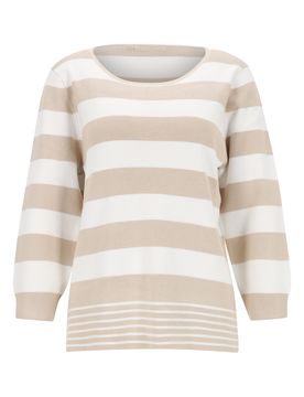 Rdh.-Pullover, 3/4 Arm,Ringel female