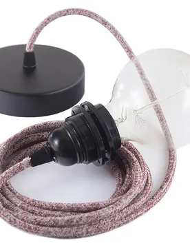 Cables Lampe Suspendue Pendel Pour Abat-jour Rs83 50 Cm Glittering Red / Black One Size - Creative - FashionsVida