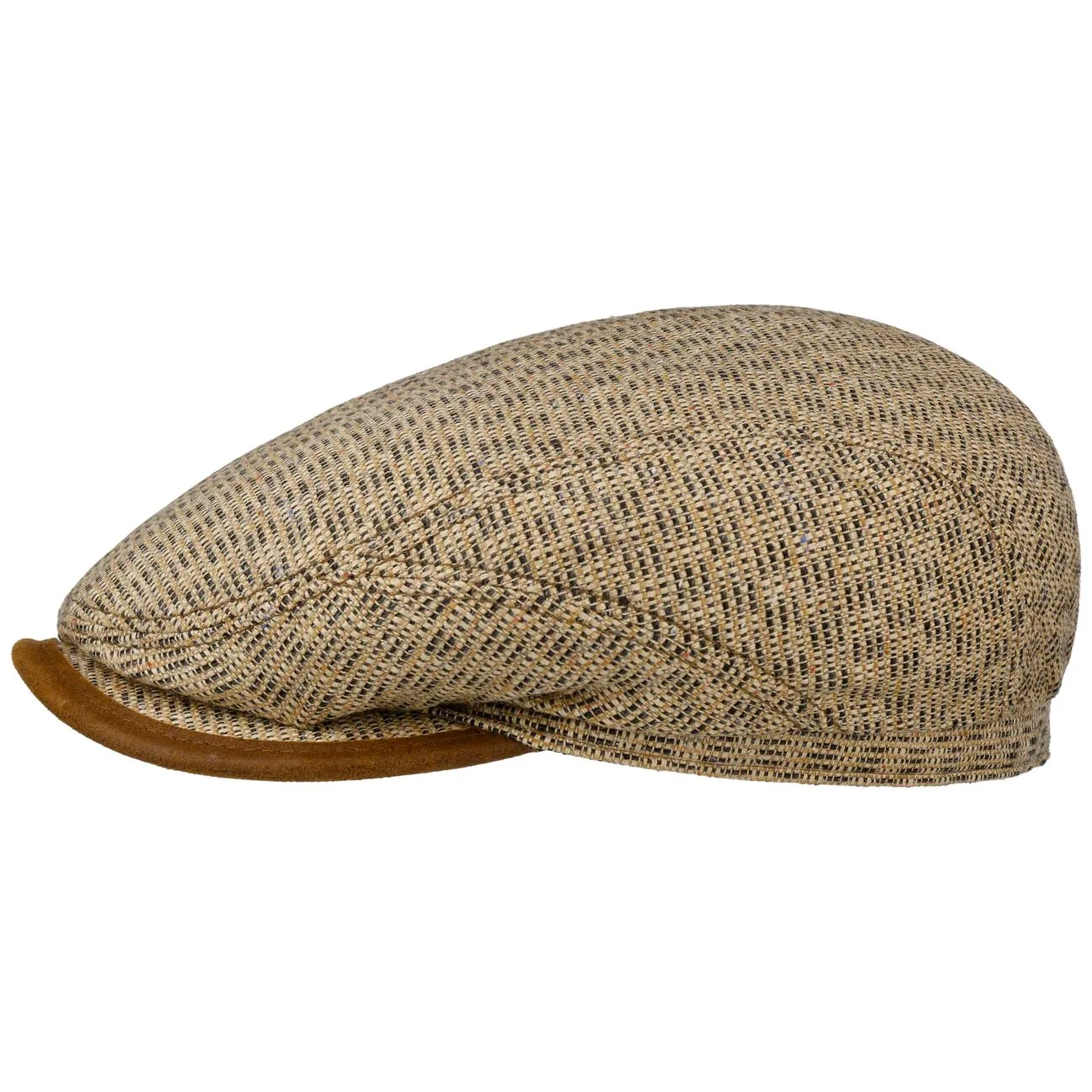 Belfast Cotton Mix Structure Flat Cap by - beige - Herren - Size: 59 cm - Stetson - FashionsVida