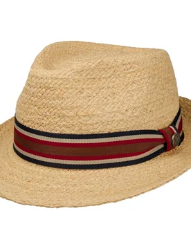 Daravico Raffia Trilby Hat by - nature - Female - Size: XL (60-61 cm) - Balmoral - FashionsVida