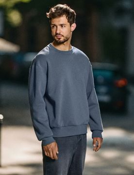 Sinsay - Felpa basic - grey blue