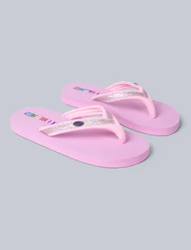 Kids Unisex 'Swish' Flip Flops Slip On Lightweight Comfortable Walking Beach Slippers Pink - Size Uk 11 Kids - Mountain Warehouse - FashionsVida