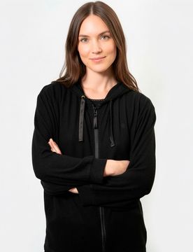 Sweat-Shirt à capuche Noir noir M/L