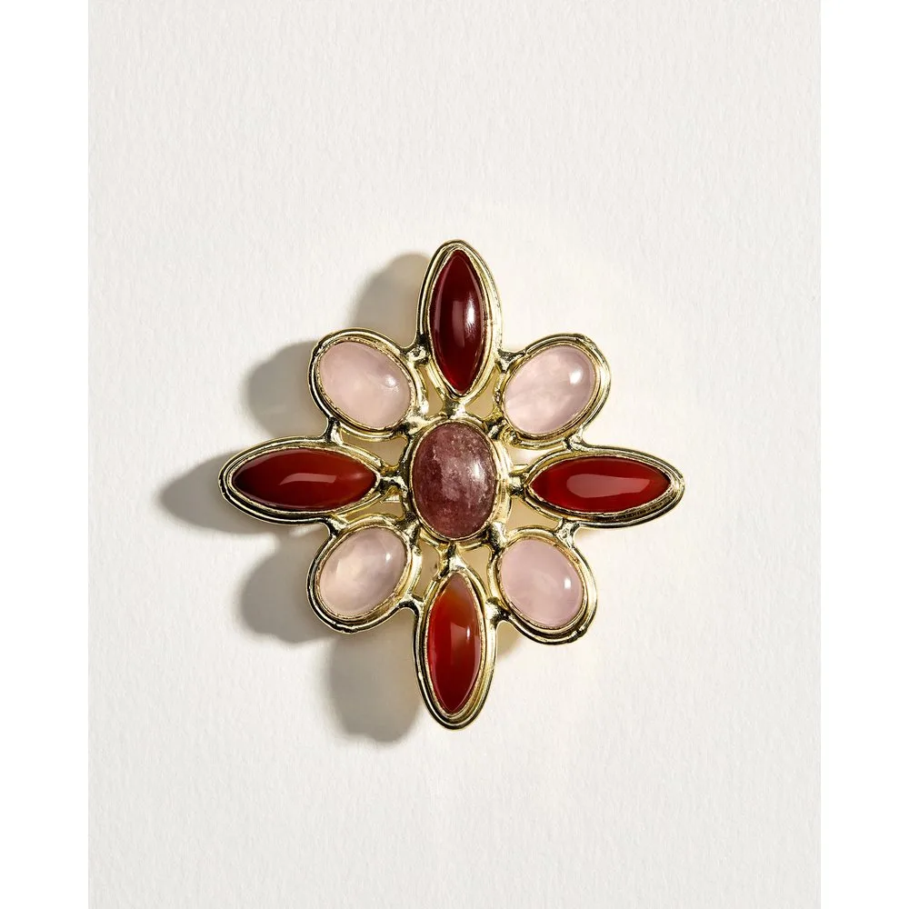 Broche con detalle de flor de mujer - Southern Cotton - FashionsVida