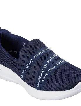 Womens Go Walk Joy Low Top Lettering Flats In Navy - Size Uk 3.5 - Skechers - FashionsVida
