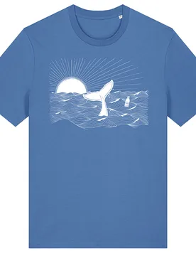 Whale T-Shirt - Bright Blue - Frank & Faith - FashionsVida