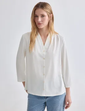 Blusa de mujer lisa manga francesa - Zermatt - FashionsVida