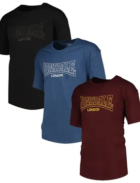 T-shirt à Manches Courtes Beanley Black / Navy / Oxblood 3XL