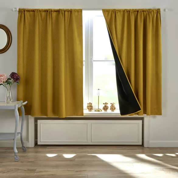 Verdunkelungsvorhang goldfarben 140 x 140 cm - Eldo - FashionsVida